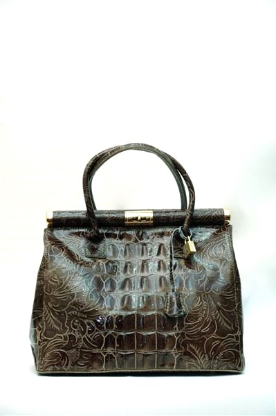 Тёмно-оливковый кайман в лаке